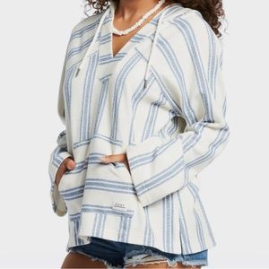 $60 Roxy XS Wild And Free Poncho Style Hoodie Pullover Style